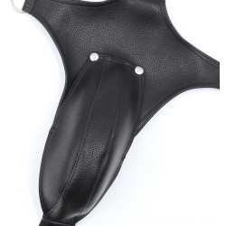 Generique Singlet Open Rompers Simili Noir